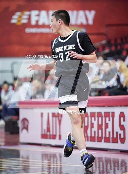 Thumbnail 2 in GV Christian vs. Sage Ridge (NIAA Class 1A State Boys Quarterfinal) photogallery.