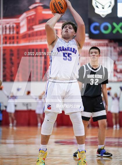 Thumbnail 2 in GV Christian vs. Sage Ridge (NIAA Class 1A State Boys Quarterfinal) photogallery.