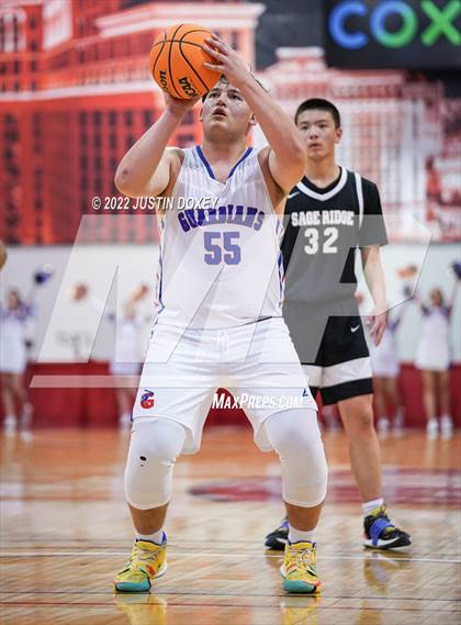 Thumbnail 1 in GV Christian vs. Sage Ridge (NIAA Class 1A State Boys Quarterfinal) photogallery.