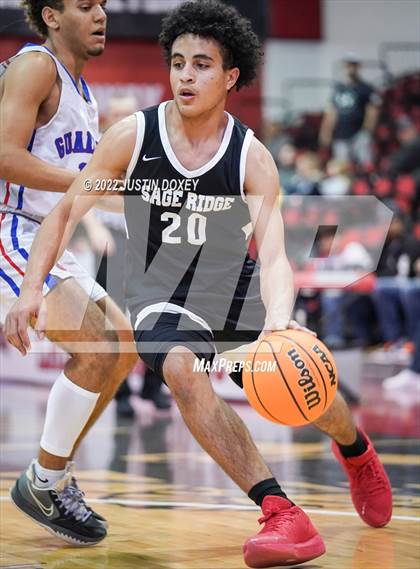 Thumbnail 1 in GV Christian vs. Sage Ridge (NIAA Class 1A State Boys Quarterfinal) photogallery.