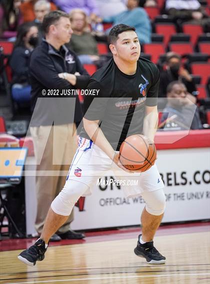 Thumbnail 1 in GV Christian vs. Sage Ridge (NIAA Class 1A State Boys Quarterfinal) photogallery.