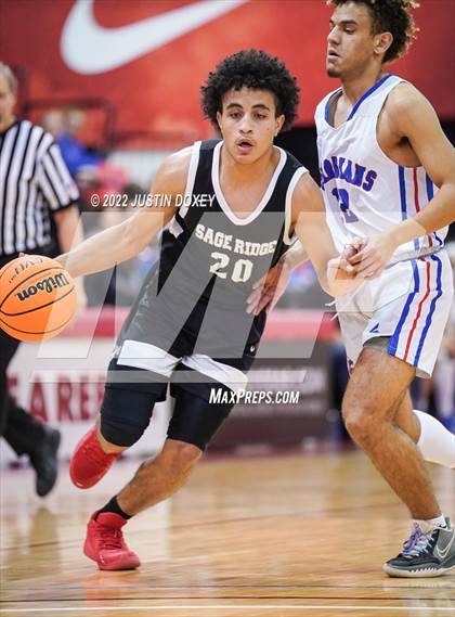 Thumbnail 1 in GV Christian vs. Sage Ridge (NIAA Class 1A State Boys Quarterfinal) photogallery.