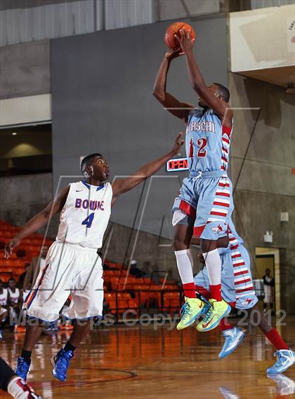 Thumbnail 2 in Hirschi vs. Bowie (DFW Basketball Challenge) photogallery.