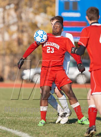 Thumbnail 2 in Williamson v Port Jefferson (NYSPHSAA Class C Semifinal) photogallery.