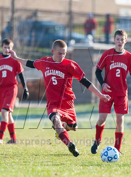Thumbnail 2 in Williamson v Port Jefferson (NYSPHSAA Class C Semifinal) photogallery.
