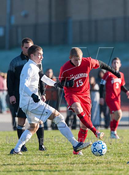 Thumbnail 2 in Williamson v Port Jefferson (NYSPHSAA Class C Semifinal) photogallery.