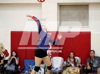 Thumbnail 2 in Morenci vs Heritage Academy (The Florence VB Invitational) photogallery.