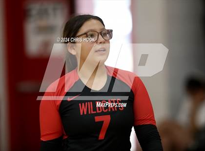 Thumbnail 2 in Morenci vs Heritage Academy (The Florence VB Invitational) photogallery.