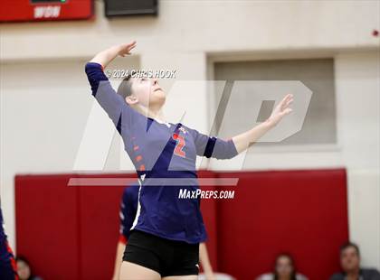 Thumbnail 2 in Morenci vs Heritage Academy (The Florence VB Invitational) photogallery.