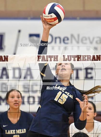 Thumbnail 3 in The Meadows School vs. Lake Mead Academy (2A State Championship) photogallery.