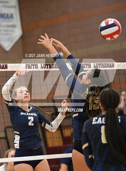 Thumbnail 1 in The Meadows School vs. Lake Mead Academy (2A State Championship) photogallery.