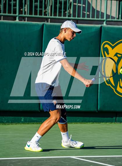 Thumbnail 3 in Seven Lakes vs Westwood (UIL 6A Tennis Finals) photogallery.