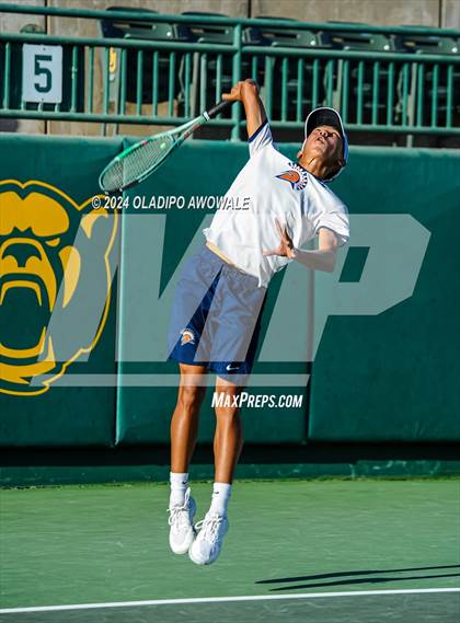 Thumbnail 2 in Seven Lakes vs Westwood (UIL 6A Tennis Finals) photogallery.