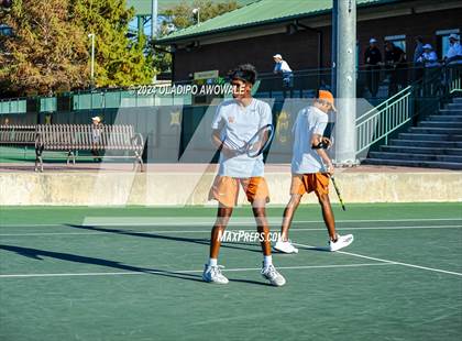 Thumbnail 1 in Seven Lakes vs Westwood (UIL 6A Tennis Finals) photogallery.