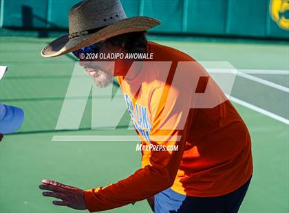 Thumbnail 2 in Seven Lakes vs Westwood (UIL 6A Tennis Finals) photogallery.