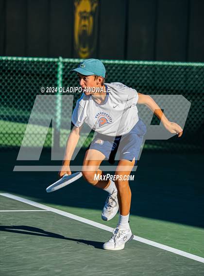 Thumbnail 3 in Seven Lakes vs Westwood (UIL 6A Tennis Finals) photogallery.