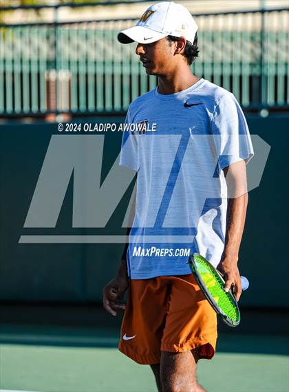 Thumbnail 2 in Seven Lakes vs Westwood (UIL 6A Tennis Finals) photogallery.