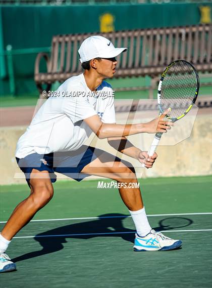 Thumbnail 2 in Seven Lakes vs Westwood (UIL 6A Tennis Finals) photogallery.