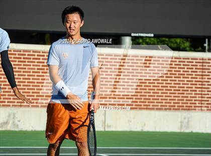Thumbnail 3 in Seven Lakes vs Westwood (UIL 6A Tennis Finals) photogallery.