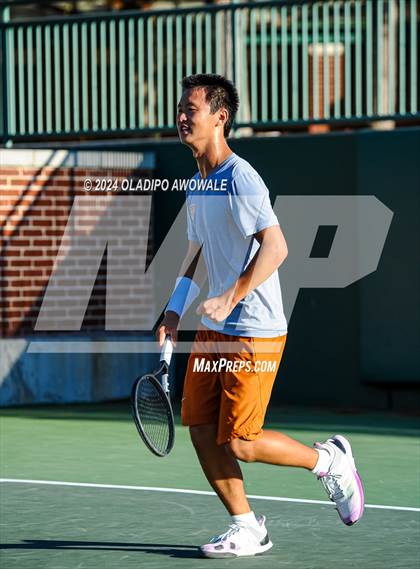 Thumbnail 2 in Seven Lakes vs Westwood (UIL 6A Tennis Finals) photogallery.