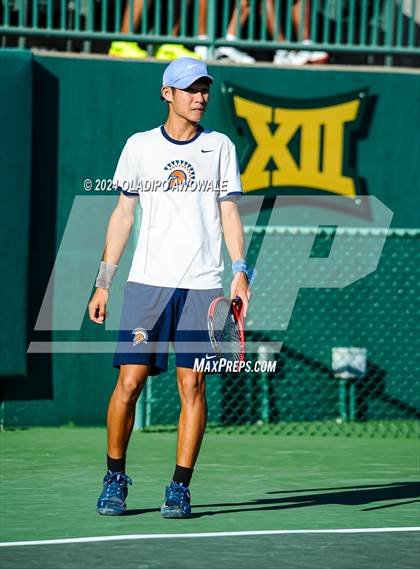 Thumbnail 2 in Seven Lakes vs Westwood (UIL 6A Tennis Finals) photogallery.