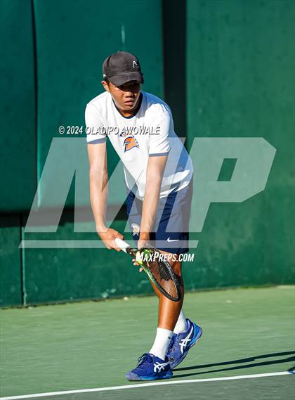Thumbnail 2 in Seven Lakes vs Westwood (UIL 6A Tennis Finals) photogallery.