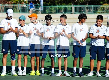 Thumbnail 3 in Seven Lakes vs Westwood (UIL 6A Tennis Finals) photogallery.