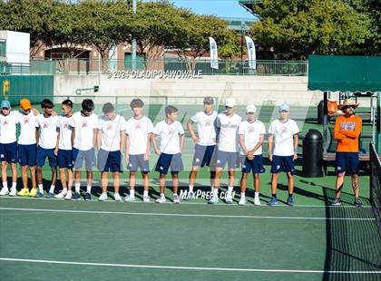 Thumbnail 3 in Seven Lakes vs Westwood (UIL 6A Tennis Finals) photogallery.