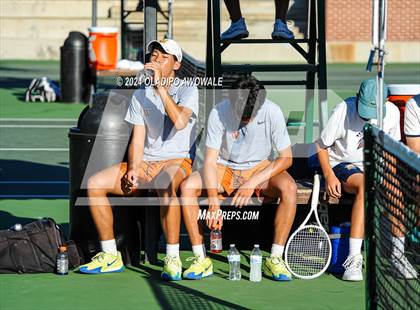 Thumbnail 1 in Seven Lakes vs Westwood (UIL 6A Tennis Finals) photogallery.