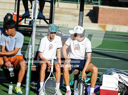 Thumbnail 2 in Seven Lakes vs Westwood (UIL 6A Tennis Finals) photogallery.