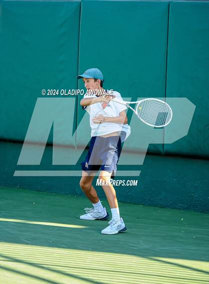 Thumbnail 1 in Seven Lakes vs Westwood (UIL 6A Tennis Finals) photogallery.