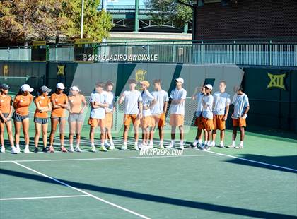Thumbnail 1 in Seven Lakes vs Westwood (UIL 6A Tennis Finals) photogallery.