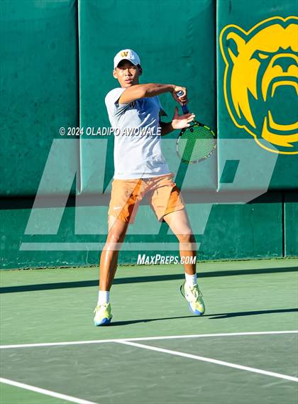 Thumbnail 1 in Seven Lakes vs Westwood (UIL 6A Tennis Finals) photogallery.