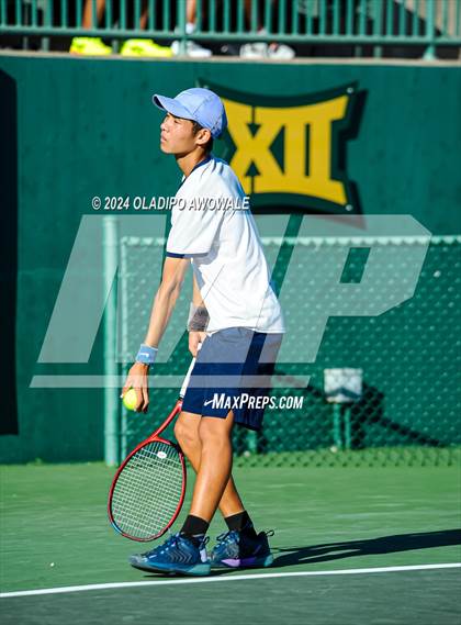 Thumbnail 3 in Seven Lakes vs Westwood (UIL 6A Tennis Finals) photogallery.