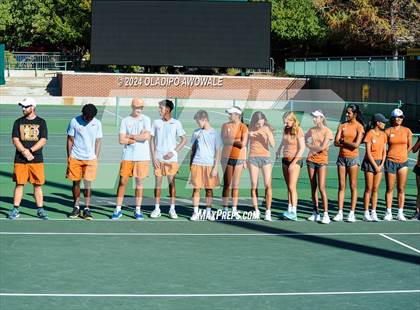 Thumbnail 1 in Seven Lakes vs Westwood (UIL 6A Tennis Finals) photogallery.