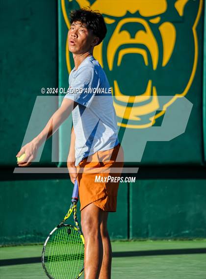 Thumbnail 1 in Seven Lakes vs Westwood (UIL 6A Tennis Finals) photogallery.