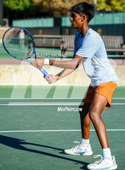 Thumbnail 2 in Seven Lakes vs Westwood (UIL 6A Tennis Finals) photogallery.