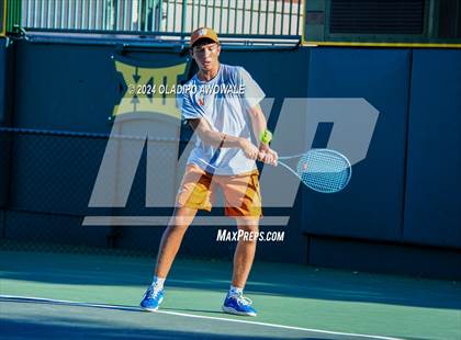 Thumbnail 2 in Seven Lakes vs Westwood (UIL 6A Tennis Finals) photogallery.
