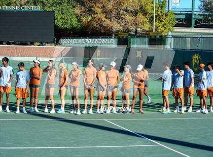 Thumbnail 2 in Seven Lakes vs Westwood (UIL 6A Tennis Finals) photogallery.