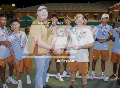 Thumbnail 1 in Seven Lakes vs Westwood (UIL 6A Tennis Finals) photogallery.