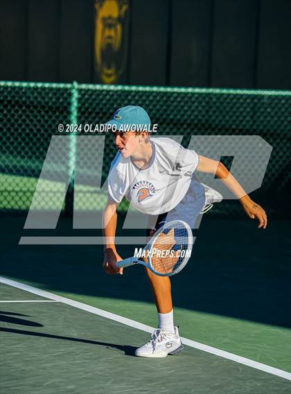 Thumbnail 2 in Seven Lakes vs Westwood (UIL 6A Tennis Finals) photogallery.