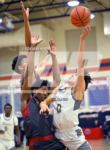 Thumbnail 1 in St. Pius X-St. Matthias Academy vs. Riviera Prep (Tarkanian Classic) photogallery.
