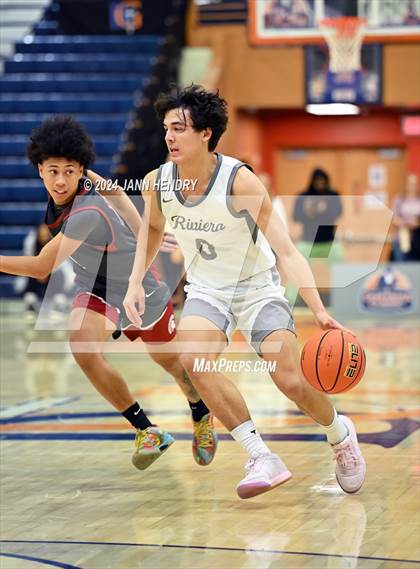 Thumbnail 1 in St. Pius X-St. Matthias Academy vs. Riviera Prep (Tarkanian Classic) photogallery.