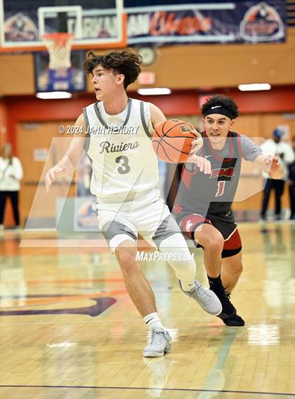 Thumbnail 3 in St. Pius X-St. Matthias Academy vs. Riviera Prep (Tarkanian Classic) photogallery.
