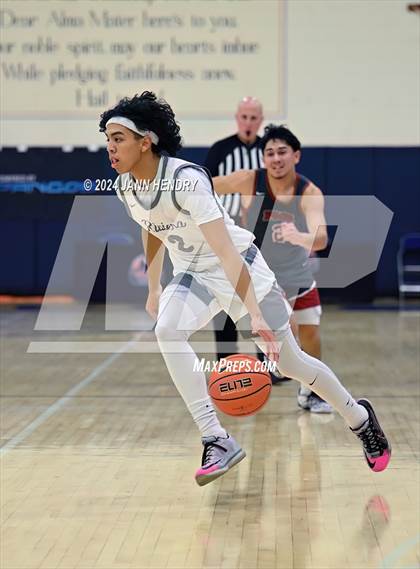 Thumbnail 3 in St. Pius X-St. Matthias Academy vs. Riviera Prep (Tarkanian Classic) photogallery.