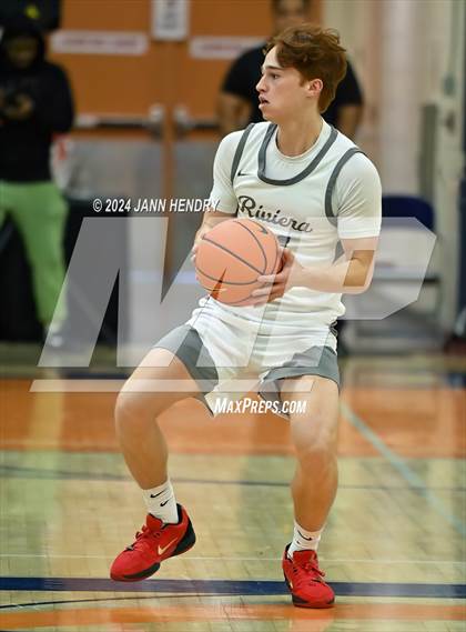 Thumbnail 2 in St. Pius X-St. Matthias Academy vs. Riviera Prep (Tarkanian Classic) photogallery.