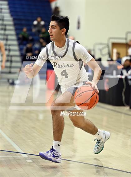 Thumbnail 1 in St. Pius X-St. Matthias Academy vs. Riviera Prep (Tarkanian Classic) photogallery.