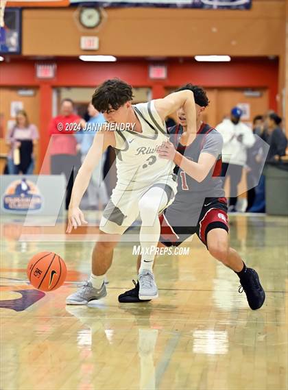 Thumbnail 2 in St. Pius X-St. Matthias Academy vs. Riviera Prep (Tarkanian Classic) photogallery.
