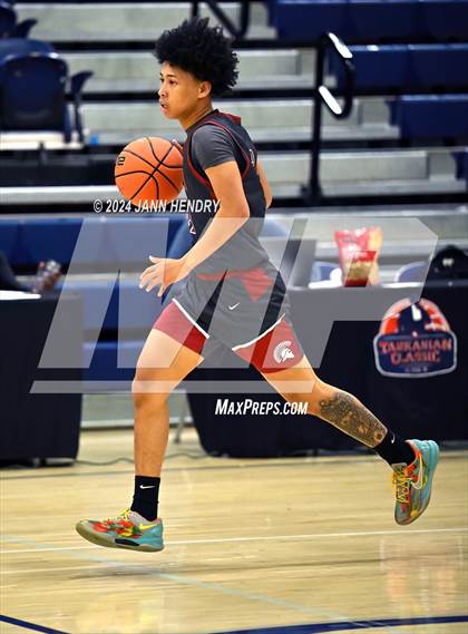 Thumbnail 3 in St. Pius X-St. Matthias Academy vs. Riviera Prep (Tarkanian Classic) photogallery.