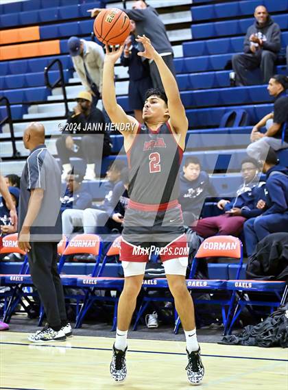 Thumbnail 1 in St. Pius X-St. Matthias Academy vs. Riviera Prep (Tarkanian Classic) photogallery.